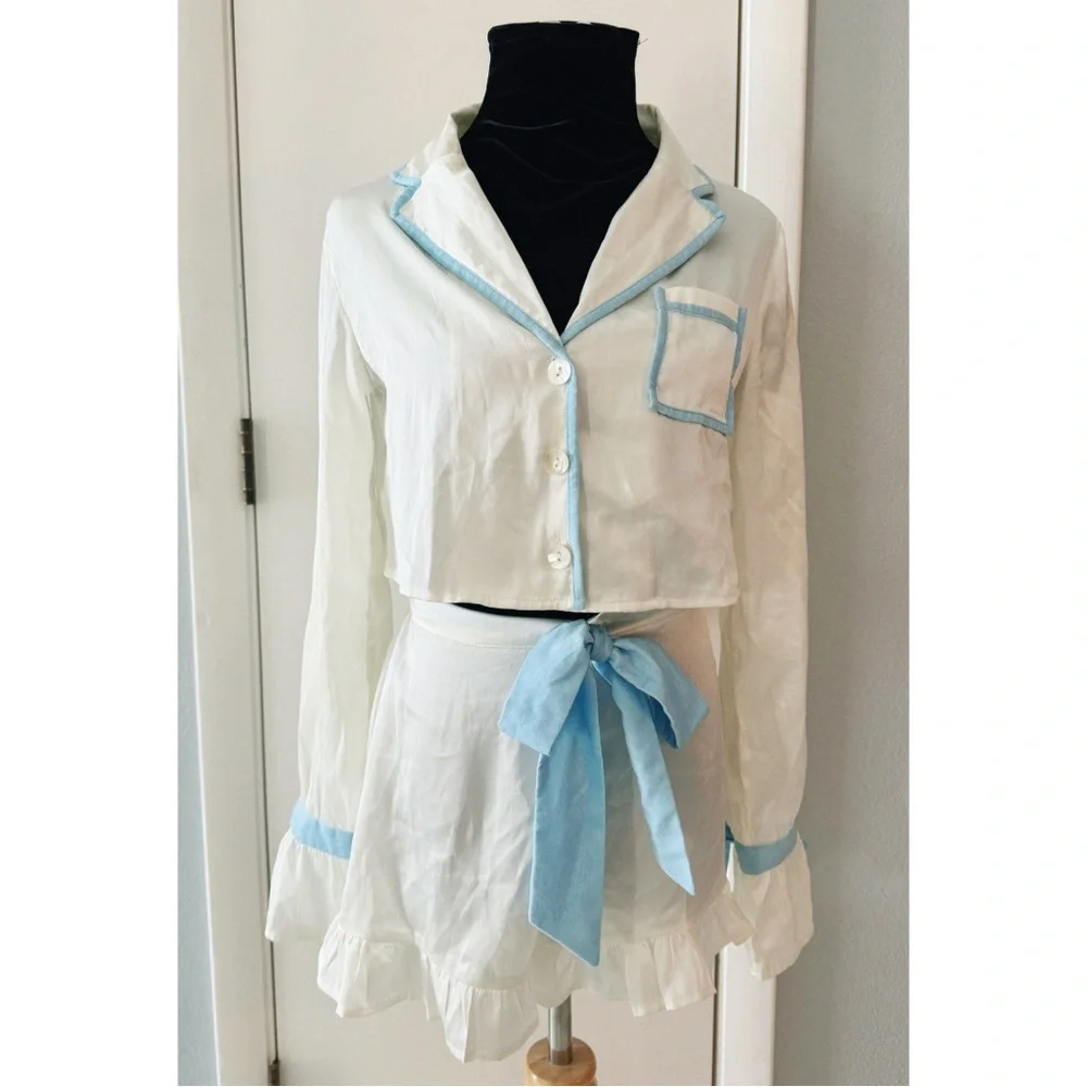 Beach Riot Hetta Ruffle and Bows Pajama Set - Picture 3 of 6